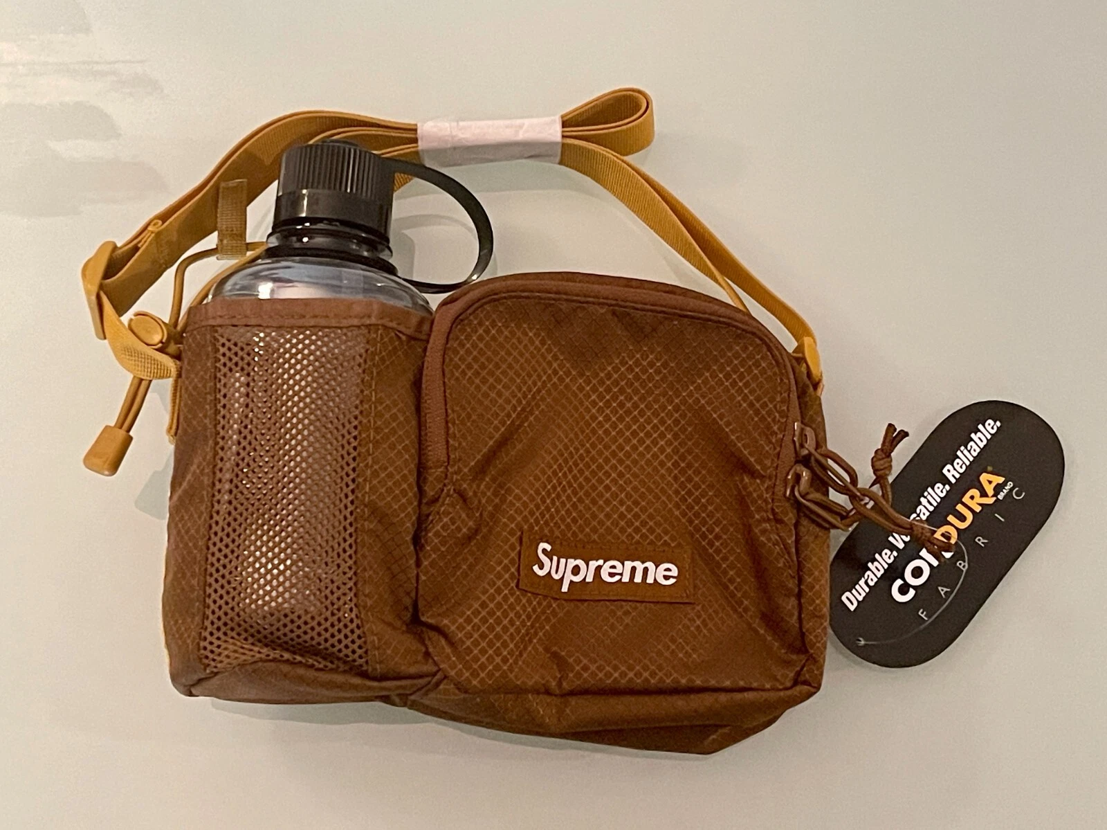 Supreme SS22 Side Bag Shoulder Bag brown gold