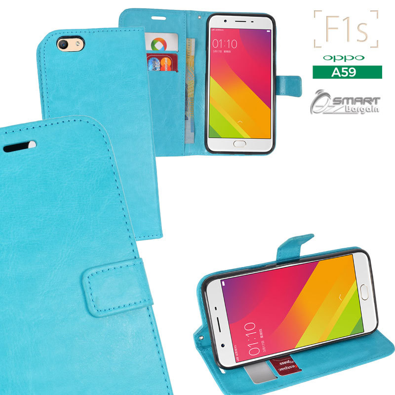 Wallet Flip Card Slot Stand Case Cover For Oppo F1s A59 UK