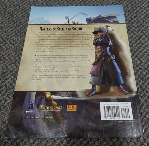 Pathfinder Campaign Setting Paths of Prestige - Paizo Roleplaying Game PZO9249 - Picture 3 of 5