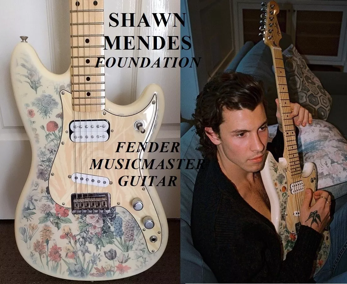 SHAWN MENDES FOUNDATION FENDER MUSICMASTER GUITAR LIMITED EDITION