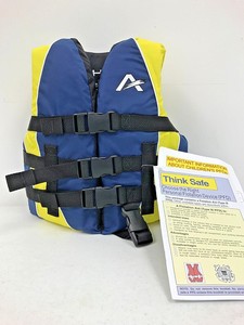 Details about &nbsp;Small Child 30 to 50 lbs Lifevest Life Jacket PFD Yellow Coast Guard Approved