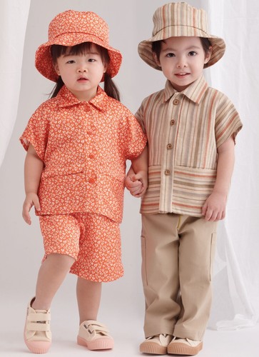 SIMPLICITY 9798 TODDLERS TOP PANTS SHORTS HAT Sewing Pattern Sizes 6Month-4Years - Picture 3 of 15