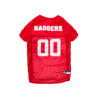Wisconsin Badgers NCAA Pet Dog & Cat Mesh Football Jersey NEW Size Small