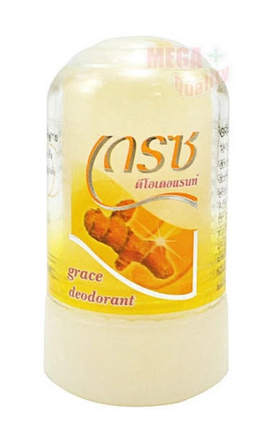 12 x DESODORANTE CRISTAL NATURAL GRACE EXTRACTO CÚRCUMA CUIDADO DE LA PIEL A BASE DE HIERBAS 70 g. Foto 2 de 3