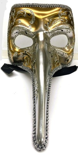 Pantalone Venetian Mask, Handmade in Italy, Gorgeous Venice, Italy Souvenir - Picture 2 of 5
