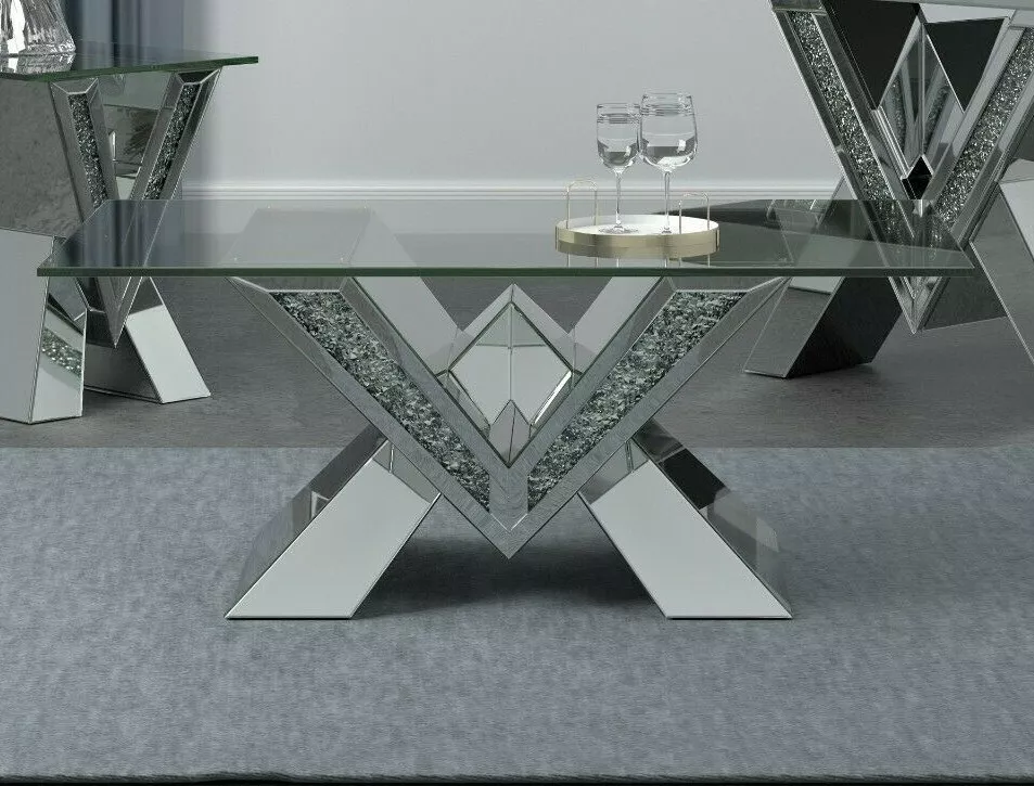 Mirrored coffee table ebay deals