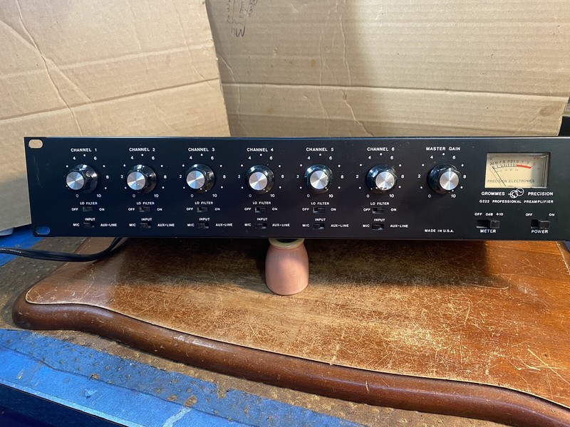 Vintage 1983 Grommes Precision Professional PreAmplifier Model G222
