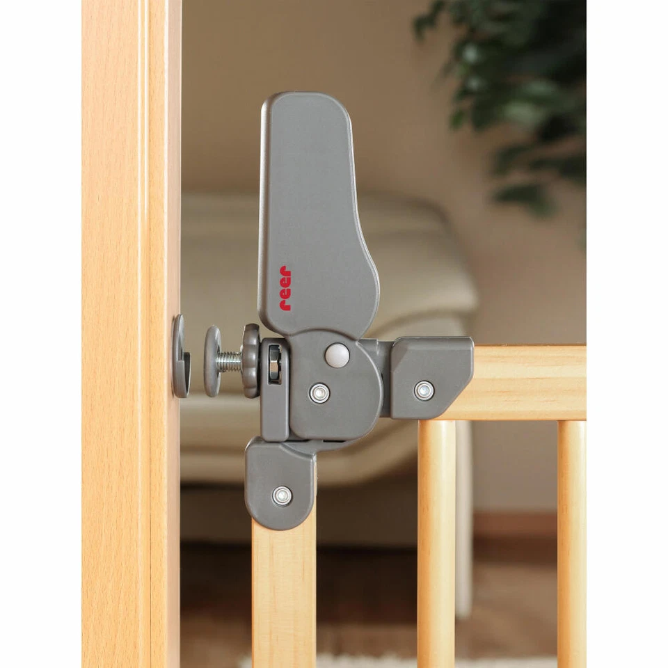 reer Basic Klemm- und Schraubgitter Türgitter Treppengitter Holz B 75 - 104.5 cm - Bild 4 von 4