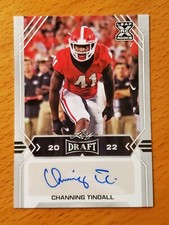 2022 Leaf Draft Rookie Autographs White #BACT1 Channing Tindall Georgia