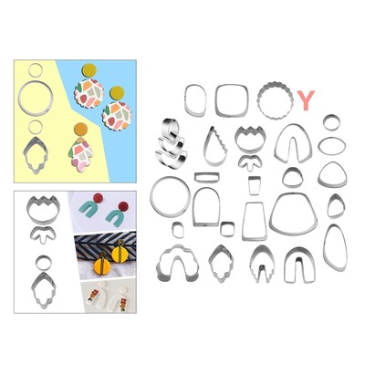 28 Stück Polymer Clay Cutters DIY Mini Shapes Cutter für hausgemachtes