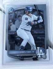 Topps Bowman Chrome James Tibbs III BDC-74 Dodgers MLB 2025