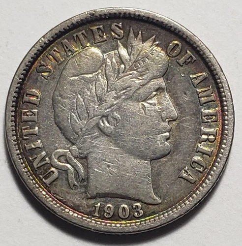 1903 Barber Dime Full LIBERTY