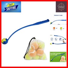 Dog Ball Launcher Thrower Dog Toy + 10 PCS Dog Pet Balls, Tennis Ball Hands F...