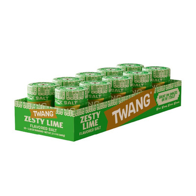 Twangerz Lime Flavored Seasoned Salt Snack Topping Pack of 10 1.15 Ounce