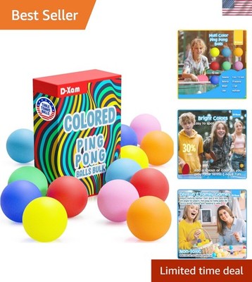 Multi Color, Orange or White Ping Pong Balls Table Tennis Ball for Games Arts...