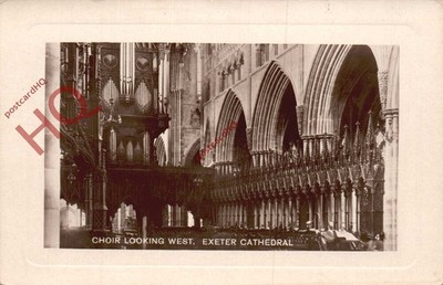 Ansichtskarte>>Exeter Kathedrale, Chor Blick nach Westen