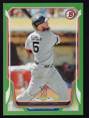 2014 Bowman - Jonny Gomes #143 Green 064/150 Boston Red Sox