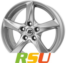 RC-Design RC30 kristallsilber lackiert 6x15" ET50 LK4 100 ML 60.1 Alufelgen 1...