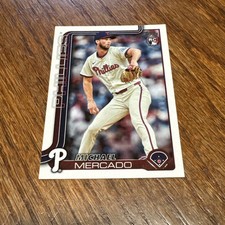 2025 Topps Series 2 #582 Michael Mercado (RC) - Philadelphia Phillies Rookie