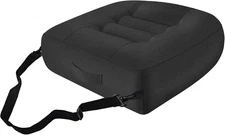 Car Booster Bandage Seat Cushion for Short Adults Thick Breathable Mesh Height A