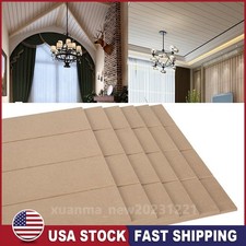 6Pcs V Grooved MDF Wall Panelling 400mm X 1200mm X 6mm Wall Panels Material DIY