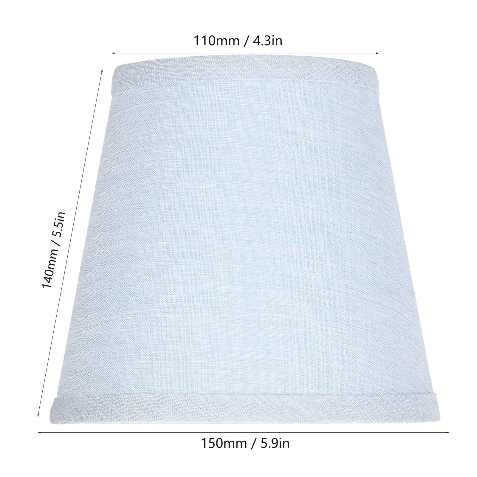 6pcs Sky Blue Cloth Lampshade Wall Lamp Cover Shades Modern Simple Decoration