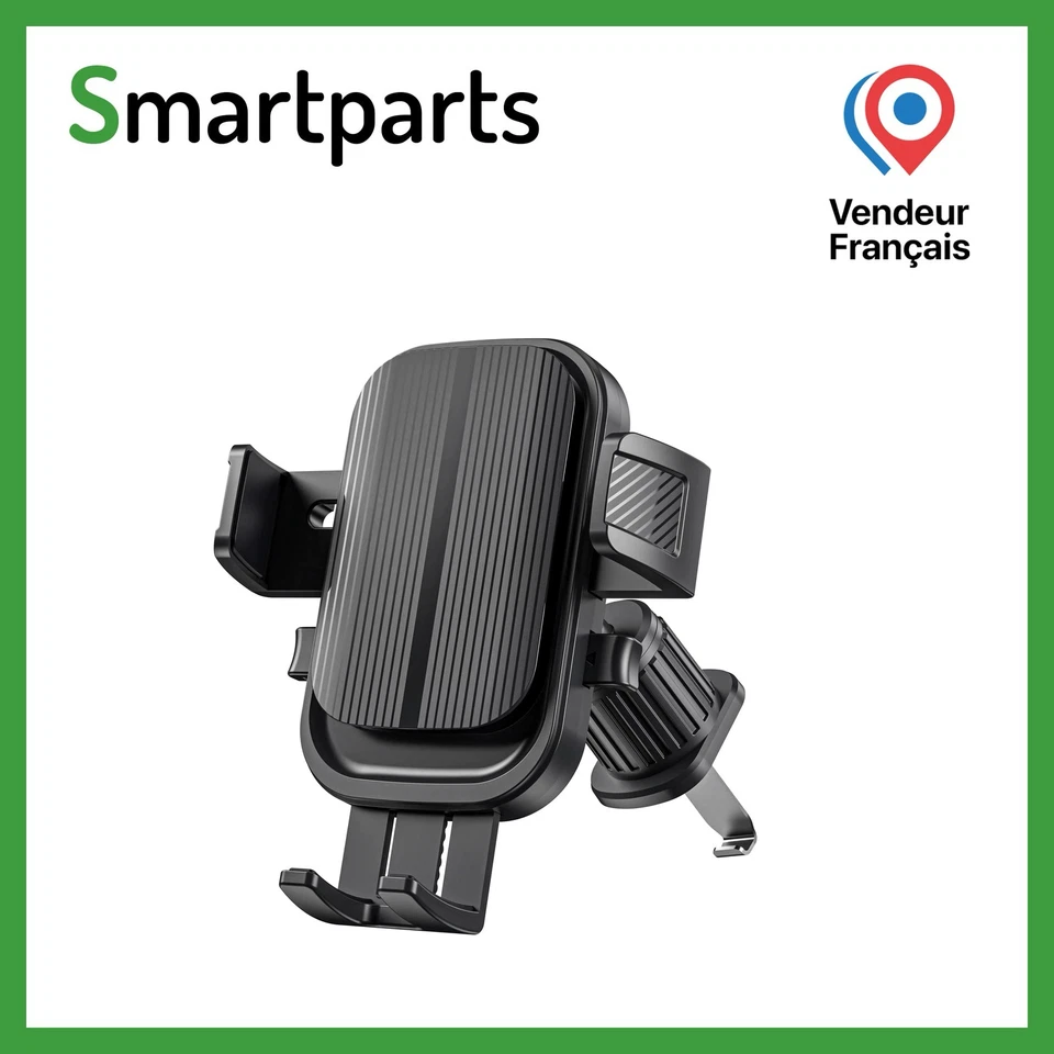 Support Telephone Voiture Grille D'aération 360° Rotation - Photo 1/4
