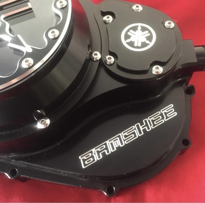 Yamaha Banshee 350 ATV Clutch LockUp Cover With ClearLexan Lens Black