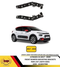 CITROEN C3 FRONT BUMPER MOUNT PAIR LEFT AND RIGHT NEW 2017 - 2020 NEW 1618037980