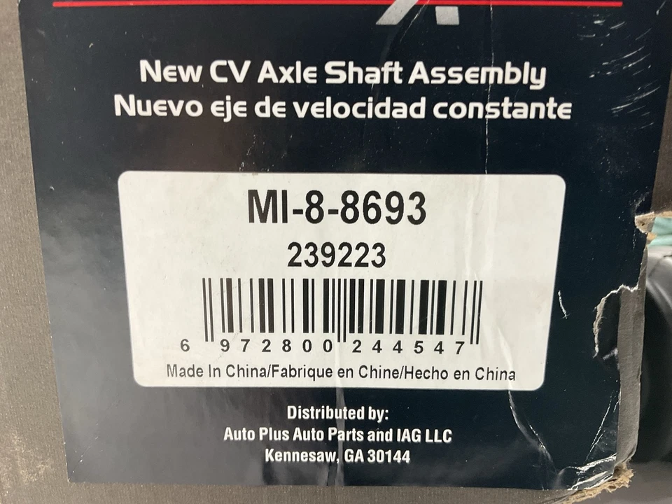 Eje delantero derecho auto extra MI-8-8693 para Mitsubishi Lancer 2008-2017 Foto 4 de 4