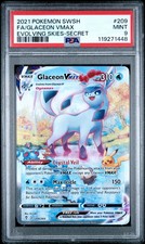 2021 Pokemon Sword & Shield Evolving Skies Glaceon VMAX #209 Fa Secret PSA 9