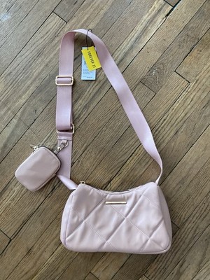 Forever 21 Blush Crossbody Purse With Wallet
