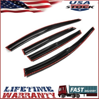 For 2007-2011 Honda CRV CR-V Mugen Style Window Visor Vent Rain Guards 3D Wavy