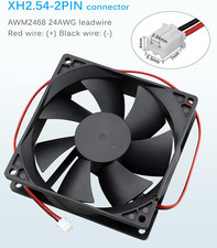 92Mm X 92Mm X 25Mm 90Mm 3.6 Inches 12V Brushless DC Cooling Fan 2 Pin
