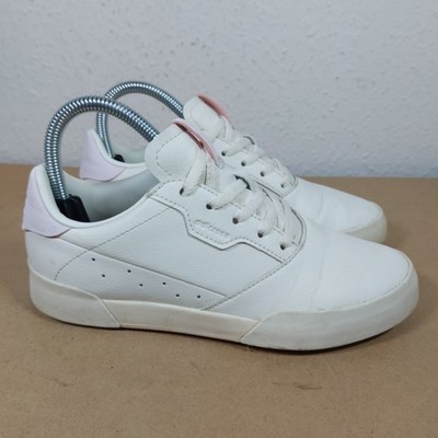 Adidas Golfschuhe Damen Größe UK 4,5 Weiß Leder Leder Adicross Turnschuhe