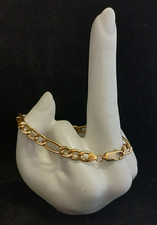 9ct Gold 21cm Bracelet, 375 Gold Stamp, 9.3g