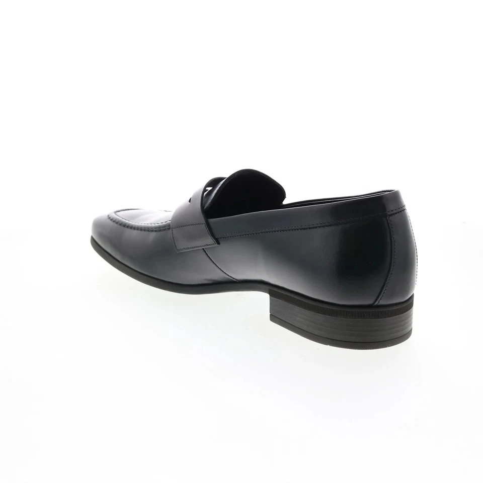 Zapatos de vestir mocasines de cuero para hombre Bruno Magli Mineo hechos en Italia nuevos en caja Foto 4 de 4