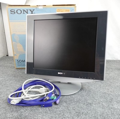 Sony SDM-HS73 LCD Monitor With Cables 17in Tested Original Box 1280x1074