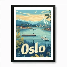 Aihrgdesign A Mid Century Modern Tr Framed Wall Art Poster Canvas Print Picture