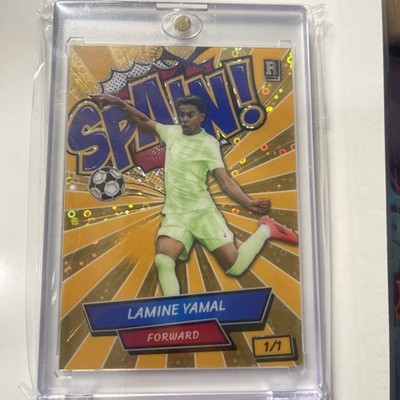 2024 Wild Card Lamine Yamal Comix Rookie #1/1 Spain! Gold Kaleidoscope  SP