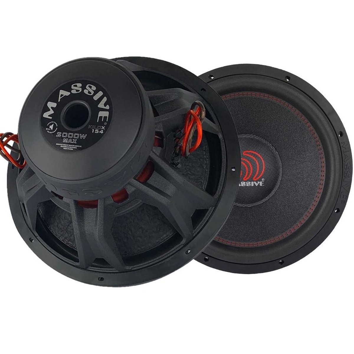 Massive Audio KILOX154 15inch 1000W Car Subwoofer for sale online