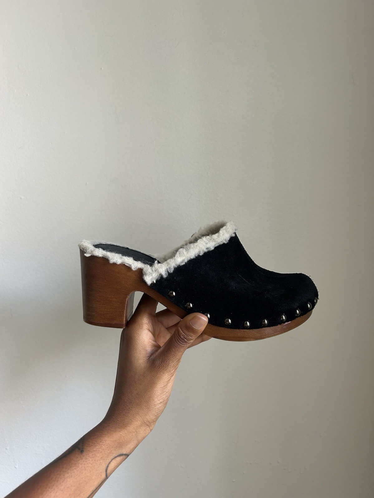 Shearling-Lined Clogs - image 1