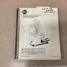 BT Prime Mover RRX RDX RSX REACH TRUCK SERVICE SHOP REPAIR MANUAL BOOK FORK LIFT