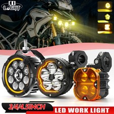 Motorcycle Led Auxiliary Lights High Low Beam White Amber Drl Spot Fog Lamp Kit Motorcycle Led Auxiliary Lights High Low Beam White Amber Drl Spot Fog Lamp Kit