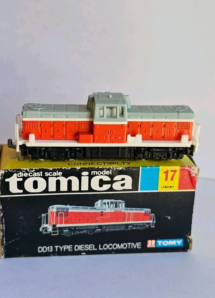 Locomotora diésel Tomica Japón años 70 diecast escala tren vagón 1/64 extremadamente raro Foto 2 de 4