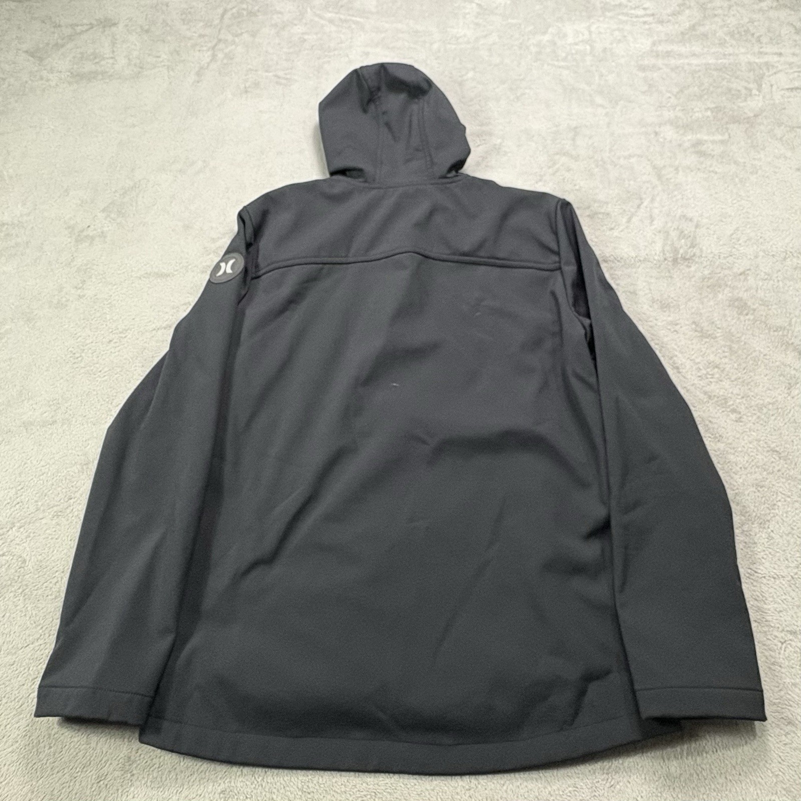 Hurley Wind Resistant Jacket Men’s M Black Fleece… - image 2