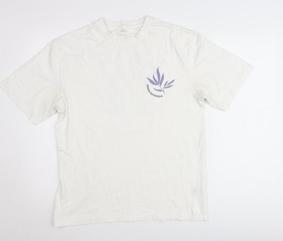 Mens UK Size M Dunnes Stores White  T-Shirt