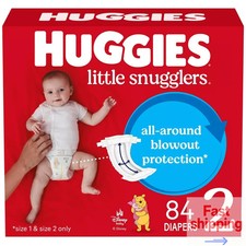 Huggies Little Snugglers Disposable Diapers - Size 2 Count 84ct