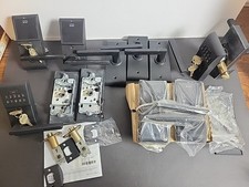 Emtek E4020HLOLHUS19 Keypad Modern Brass - Helios Lever Bundle Lot SEE PHOTOS 