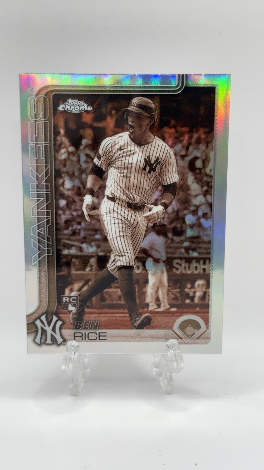 2025 Topps Chrome - Ben Rice #139 Sepia Refractor (RC)